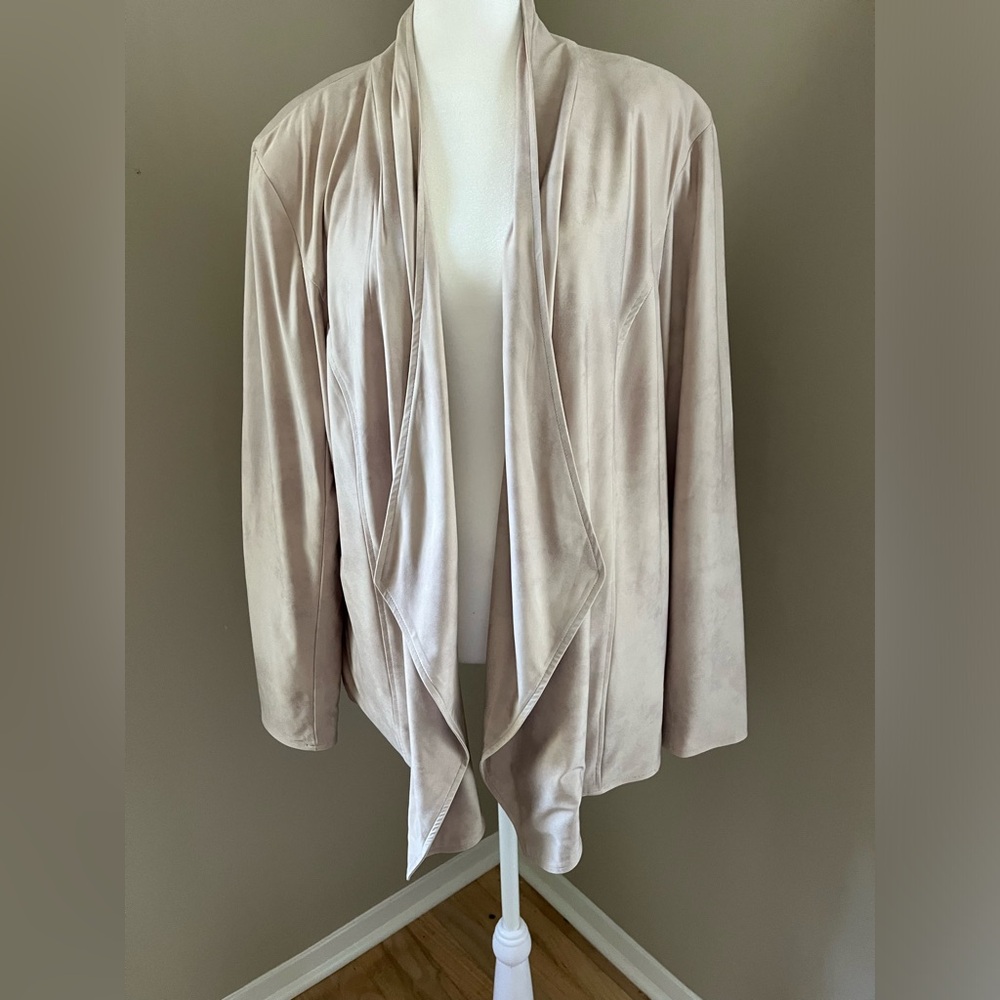 Faux leather/suede jacket